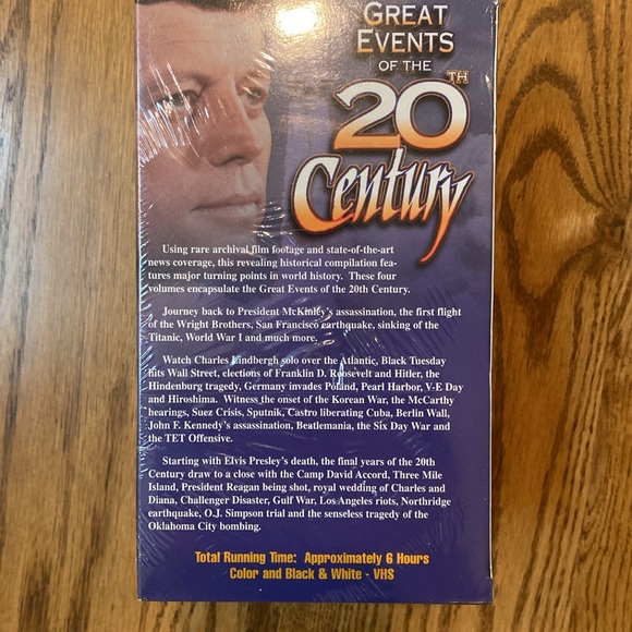 VHS box set Great Events of the 20th Century JFK NIB sealed educational history - Picture 3 of 7